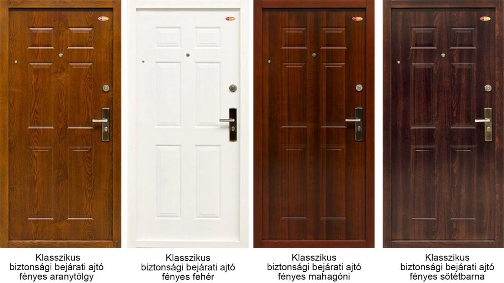 6 kazettás HiSec ajtók